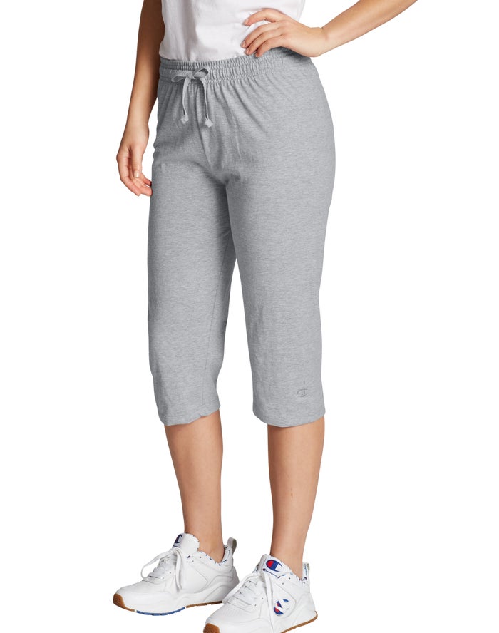 Champion Classic Jersey Capris Broek Dames - Grijs - Belgie 6492QILZC